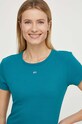 Tommy Jeans tricou DW0DW17383 turcoaz AA00