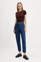 Μπλουζάκι Tommy Jeans DW0DW17383 καφέ AA00