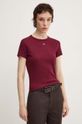 Tommy Jeans t-shirt bordowy DW0DW17383