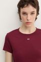 Tommy Jeans t-shirt bordowy DW0DW17383