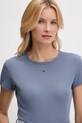 Îmbrăcăminte Tommy Jeans tricou DW0DW17383 albastru