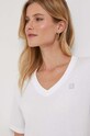 Bavlnené tričko Calvin Klein Jeans J20J222560 biela AW24
