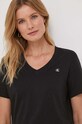 Бавовняна футболка Calvin Klein Jeans J20J222560 чорний AW24