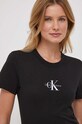 Бавовняна футболка Calvin Klein Jeans J20J222564 чорний SS24