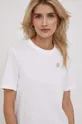 bela Bombažna kratka majica Calvin Klein Jeans