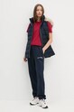 Calvin Klein Jeans pamut póló J20J223226 burgundia AW24