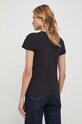 Bombažna kratka majica Calvin Klein Jeans J20J222645 črna SS24