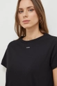 czarny Pinko t-shirt bawełniany