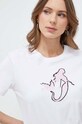 Pinko t-shirt bawełniany biały 100789.A1OC