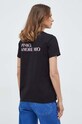Odzież Pinko t-shirt bawełniany 100789.A1OC czarny