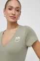 зелений Бавовняна футболка Pinko