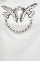 Pinko t-shirt bawełniany 100535.A1R7 beżowy