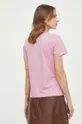 Pinko t-shirt bawełniany Materiał zasadniczy: 100 % Bawełna, Ściągacz: 95 % Bawełna, 5 % Elastan, Materiał dodatkowy 1: 100 % Cynk, Materiał dodatkowy 2: 100 % Szkło