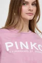 рожевий Бавовняна футболка Pinko