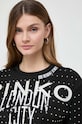 Pinko t-shirt bawełniany czarny 103108.A1LV