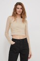 Calvin Klein Jeans bluzka beżowy J20J222565