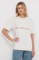 beige Calvin Klein Jeans t-shirt in cotone