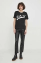 Dkny t-shirt bawełniany czarny