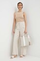 Dkny top P4BSAP22 beżowy SS24