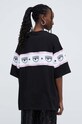 Odzież Chiara Ferragni t-shirt bawełniany LOGOMANIA 76CBHL01 czarny