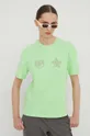zielony Chiara Ferragni t-shirt bawełniany EYE STAR