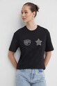 Chiara Ferragni t-shirt in cotone nero 76CBHG01