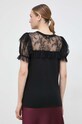 Oblečenie Bavlnené tričko Twinset 241TP2217 čierna