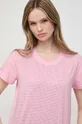 różowy Patrizia Pepe t-shirt bawełniany