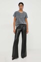 Patrizia Pepe t-shirt bawełniany 8M1593.J183 szary AA00