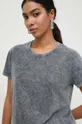 sivá Bavlnené tričko Patrizia Pepe