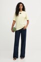 Patrizia Pepe t-shirt in cotone 8M1612.J089 giallo AW25