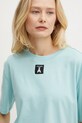 Хлопковая футболка Patrizia Pepe бирюзовый 8M1612.J089