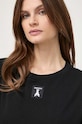 Patrizia Pepe t-shirt bawełniany czarny 8M1612.J089