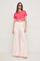 Patrizia Pepe t-shirt bawełniany 8M1613.J089 różowy AA00