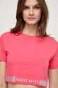 Бавовняна футболка Patrizia Pepe рожевий 8M1613.J089