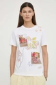 biały PS Paul Smith t-shirt bawełniany