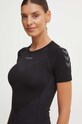 Hummel t-shirt treningowy First wzorzyste czarny 202644