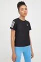 czarny adidas Performance t-shirt do biegania
