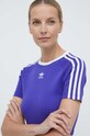 adidas Originals tricou 3-Stripes Baby Tee violet IP0661