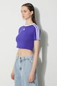 adidas Originals t-shirt 3-Stripes Baby Tee violet IP0661