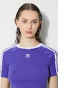 adidas Originals t-shirt 3-Stripes Baby Tee IP0661 violet