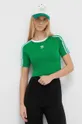 zöld adidas Originals t-shirt 3-Stripes Baby Tee