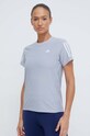 adidas Performance t-shirt do biegania Own The Run z elastanem szary IP2041
