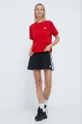 Kratka majica adidas Originals 3-Stripes Tee rdeča