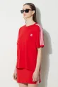 czerwony adidas Originals t-shirt 3-Stripes Tee