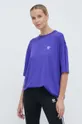 adidas Originals t-shirt Trefoil Tee violetto