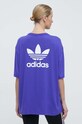 Ρούχα Μπλουζάκι adidas Originals Trefoil Tee IR8065 μωβ