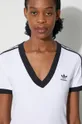 Тениска adidas Originals 3-Stripe V-Neck Tee Жіночий