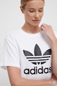 adidas Originals tricou Trefoil bej IR9534