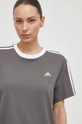 szary adidas t-shirt bawełniany